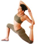 woman doing hatha yoga